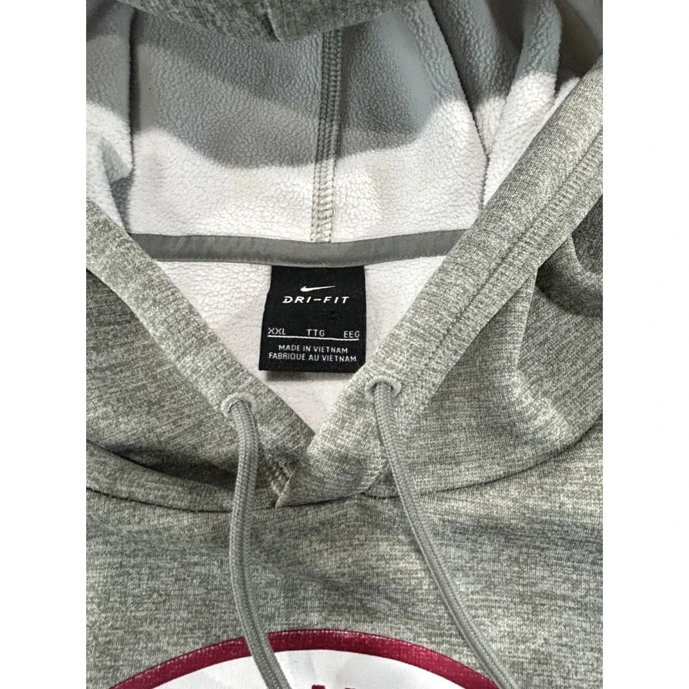 Nike Washington Commanders Dri-FIT Hoodie Mens XXL Grey NFL Football Sweatshirt
